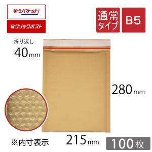 クッション封筒 B5 角3 DVD重ねて2枚用 内寸215×280ｍｍ 茶色 100枚の商品画像