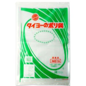 ポリ袋 規格袋 No.18 口幅380×高さ550mm 厚み0.03mm 100枚セット｜putiputiya