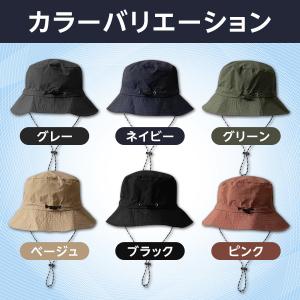 ハット 折りたためる 帽子 レディース アウト...の詳細画像5