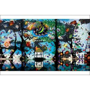 ジグソーパズル 1000ピース 魔法の森に燃える再生の炎 藤城清治 日本製 アップルワン 1000-831｜puzzle-seikatsu