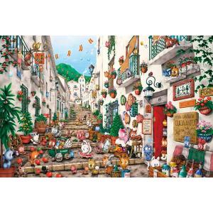 ジグソーパズル 1000ピース エスパーニャ キャッツ 芳岡ひでき 猫イラスト アップルワン 1000-885