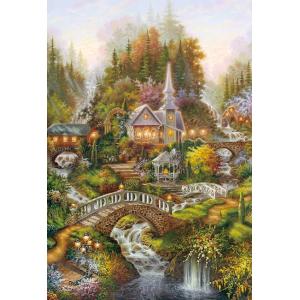 特価 ジグソーパズル 300ピース 光りのサンクチュアリ 風景画 アップルワン 300-351