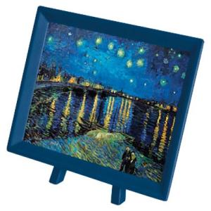 ジグソーパズル 150ピース ローヌ川の星月夜 ゴッホ プラスチックパズル 名画 アップルワン P1140｜パズル生活Yahoo!店