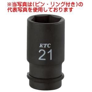 KTC工具 12" 12.7sq ６角 インパクトレンチ用ソケット セミディープ薄肉 ピンリング付  BP4M-30TP｜pvd1