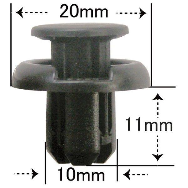 プッシュリベット・内張クリップ （ホンダ用） 10個入 純正番号 （91503-S7A-003） N...