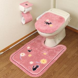 オカ トイレマット セット 3点 約55×60cm ペーパーホルダーカバー 犬