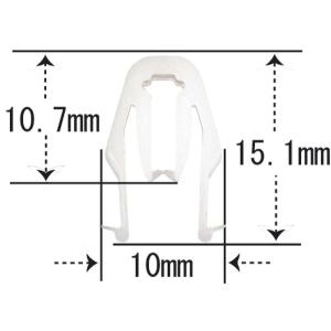 プッシュリベット・内張りクリップ （トヨタ用） 10個入 純正番号 （90467-10201）/ NT-500｜pvd2