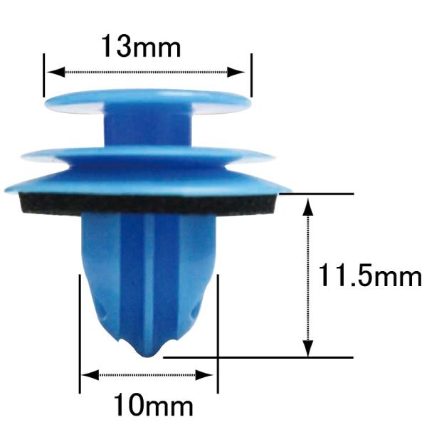 プッシュリベット・内張りクリップ （トヨタ用） 10個入 純正番号 （67771-26240）CT-...
