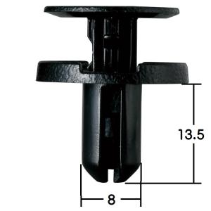 プッシュリベット リアシートバッテリーカバー用クリップ 10個入