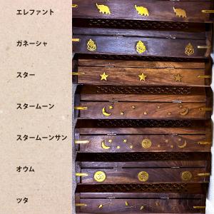 六角香 コーン香用 お香立て 木製 ジャリボッ...の詳細画像1