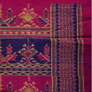 タイシルク 手織り 絣 絹織物 タイ イサーン サコンナコン : アジアン