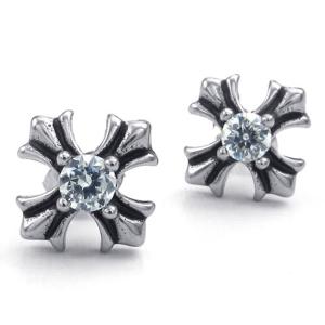 クロムハーツ ピアス CHROME HEARTS クロスボール スタッドピアス イン