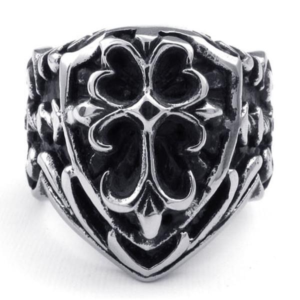 PW 高品質316Lステンレス クロウハート 指輪 条件付 送料無料 23326