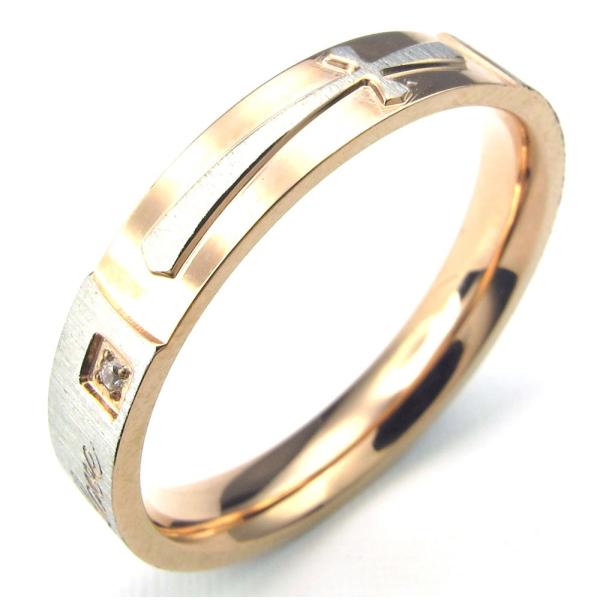 PW 高品質316Lステンレス カップル 指輪 条件付 送料無料 24078