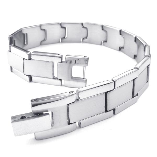 PW 高品質ステンレス シンプル ブレスレット 条件付 送料無料 24130