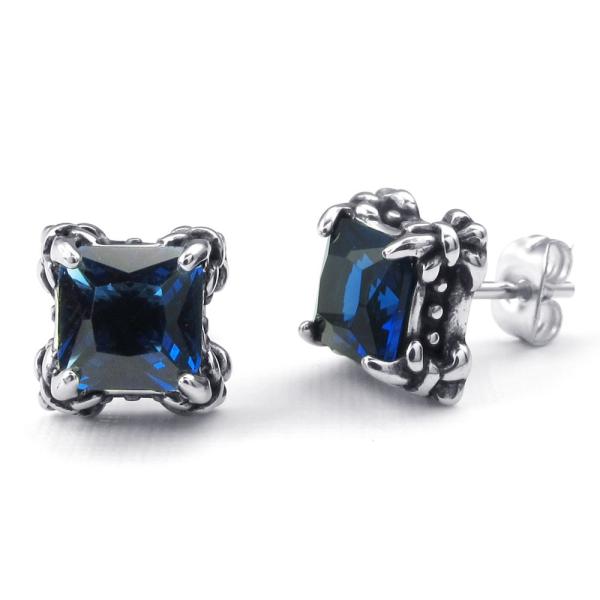 PW 高品質316Lステンレス ダイヤCZ ピアス 条件付 送料無料 24220