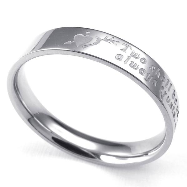 PW 高品質316Lステンレス カップル 指輪 条件付 送料無料 24526