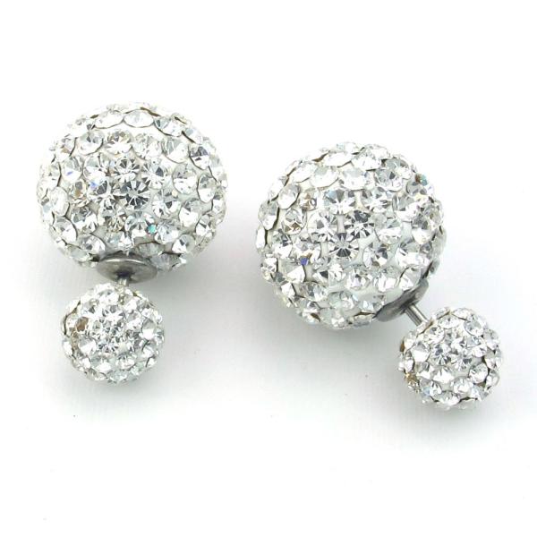 PW 高品質316Lステンレス ダイヤCZ ピアス 条件付 送料無料 24779