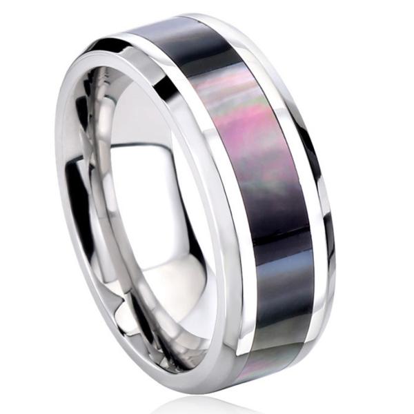 指輪 リング[ラッピング対応] PW 精良SUS316L製 貝殻細工 シェルアート シンプルなデザイ...