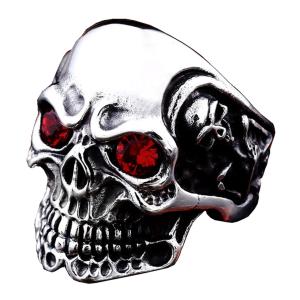 送料無料 ついにでた 最強ステンレスsvリング 髑髏スカル ドクロ CZ