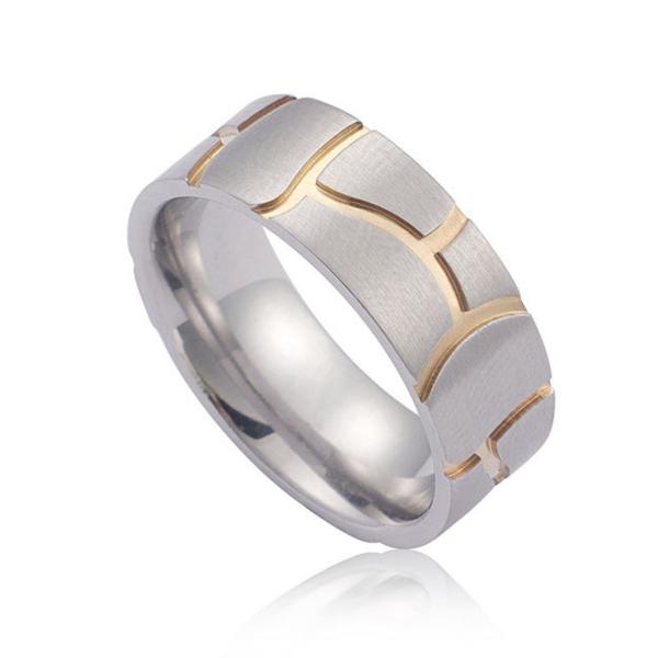 指輪 リング[ラッピング対応] PW 精良SUS316L製 シルバー銀色 ゴールド金 壁の柄 カップ...