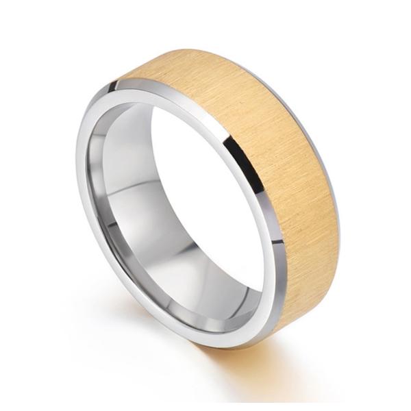 指輪[ラッピング対応] PW 精良SUS316L製 銀金黒の3色 つや消し仕上げ シンプル ring...