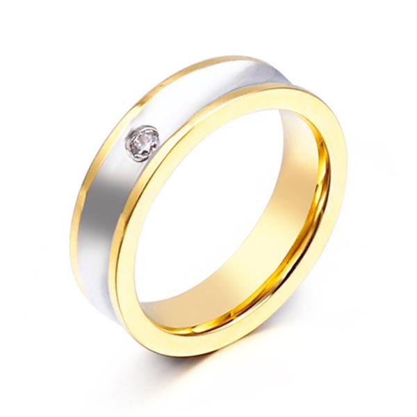 指輪[ラッピング対応] PW 精良SUS316L製 ダイヤCZ ゴールド金 ブルー青 ブラック シン...