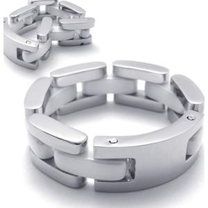 リング[ラッピング対応] PW 高品質316Lステンレス ゴールド金 シルバー