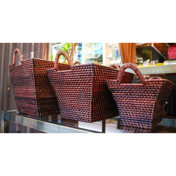 ラタンランドリーＢＯＸ（Ｍ・縦長）　アジアン　バリ　雑貨　