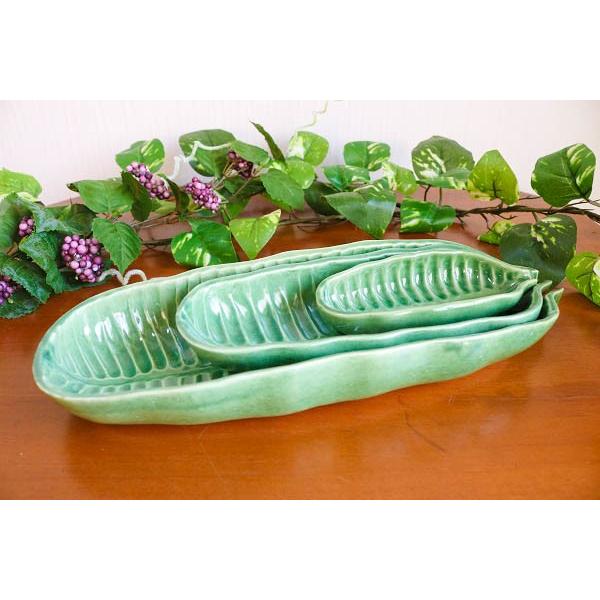 リーフディッシュ（Ｓ）　お皿　タバナン焼き　アジアン　バリ　雑貨　