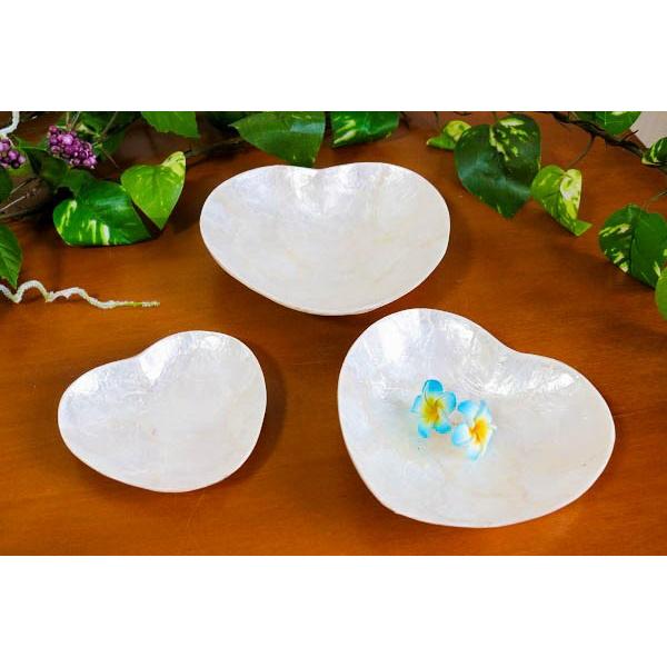 シェル　小物入れ3点セット（ハート）　アジアン　バリ　雑貨　