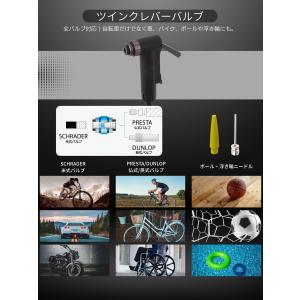 PWT 自転車 空気入れ ゲージ付き フロアポ...の詳細画像2