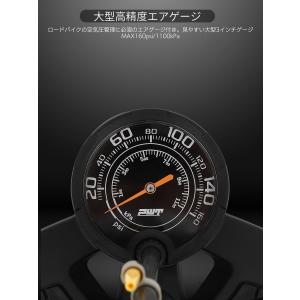 PWT 自転車 空気入れ ゲージ付き フロアポ...の詳細画像3