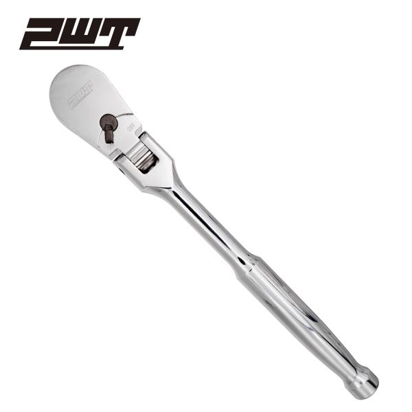 PWT 3/8インチ 9.5mm ラチェットハンドル ソケットレンチ フレックス 長さ8インチ 90...