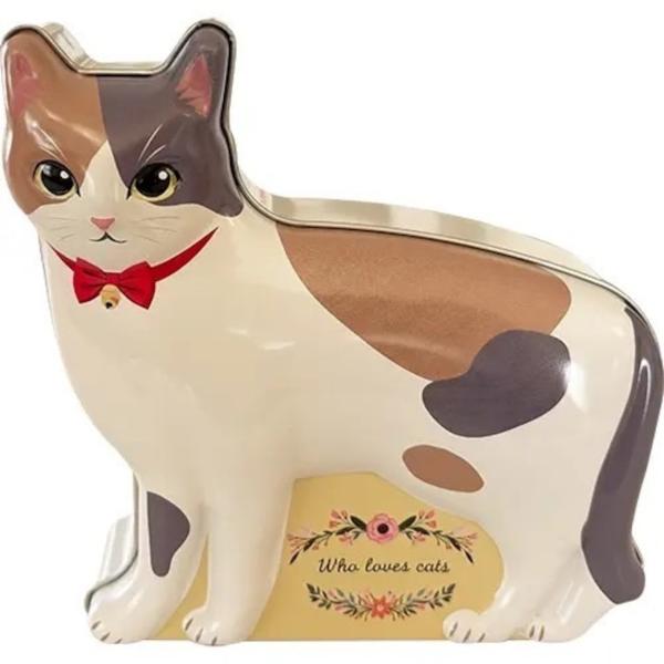 NEW プチギフト かわいい デザイン ネコ ウォーキング缶 (ミケネコ) エウレカ