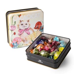 チョコレート　CACAOCAT缶 8個入り FLOWER｜PX-STORE Yahoo!店