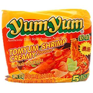 yumyum ヤムヤムインスタントラーメン トムヤムシュリンプクリーム味 70g×5袋