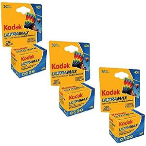 特別価格(コダック) Kodak Ultramax 400カラープリントフィルム 3点セット 36枚撮り 35mm DX 400 135-36（合計108枚撮り）。好評販売中｜pyonkichishouten