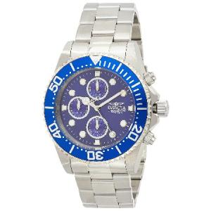 Invicta Men's 1769 Pro Diver Collection Stainless Steel Bracelet Watch with Silver/Blue Dial｜pyonkichishouten
