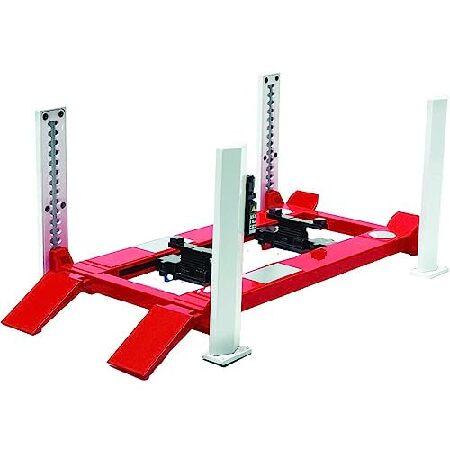 GreenLight Four-Post Lift (1:18 Scale), White/Red