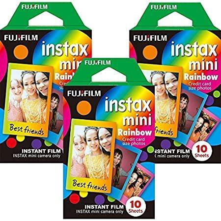 特別価格Fujifilm Instax Mini インスタントレインボーフィルム 10シート入り3パ...