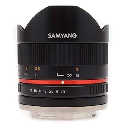 Samyang 8mm F2.8 UMC Fisheye II (Black) Lens for C...