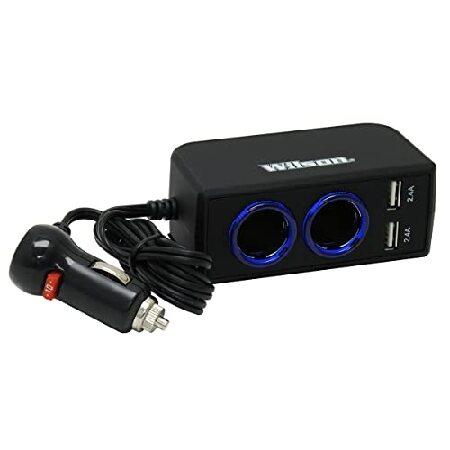 Wilson 3052224USBBL 12V 2.4 Amp Dual USB Adapter b...