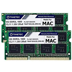 特別価格Timetec 16GB KIT(2x8GB) Compatible for Apple DDR3L 1600MHz for Mac Book Pro好評販売中｜pyonkichishouten