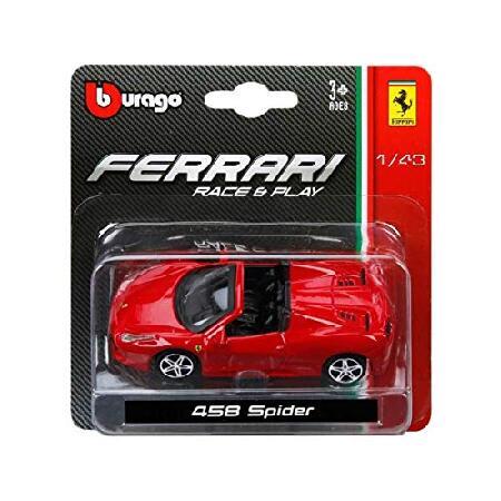 特別価格Bburago(ブラゴ) RACE＆PLAYシリーズ 1/43 フェラーリ 458 イタリア...