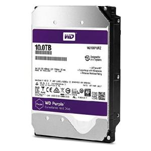 WD Purple 10TB Surveillance Hard Disk Drive - 5400 RPM Class SATA 6 Gb/s 256MB Cache 3.5 - WD100PURZ