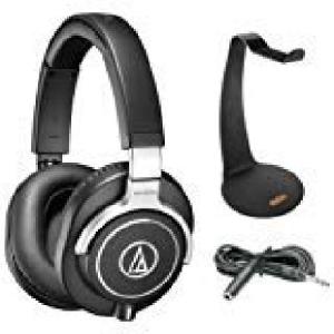 Audio-Technica ATH-M70x Pro Monitor Headphones with Headphone Stand ＆ Extension Cable 10'