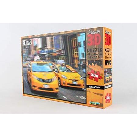 ニューヨークタイムズ スクエアニューヨーク市 タクシー プライムスーパー3Dパズル 500ピース P...
