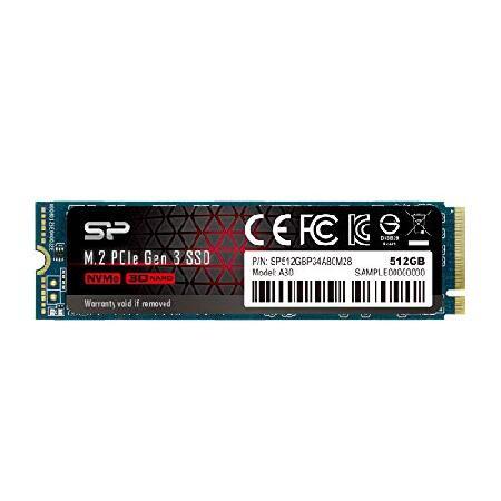 Silicon Power SSD 512GB 3D NAND M.2 2280 PCIe 3.0x...