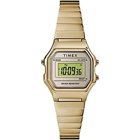 特別価格Timex レディース デジタル ミニ 27mm 腕時計 ゴールドトーン。好評販売中